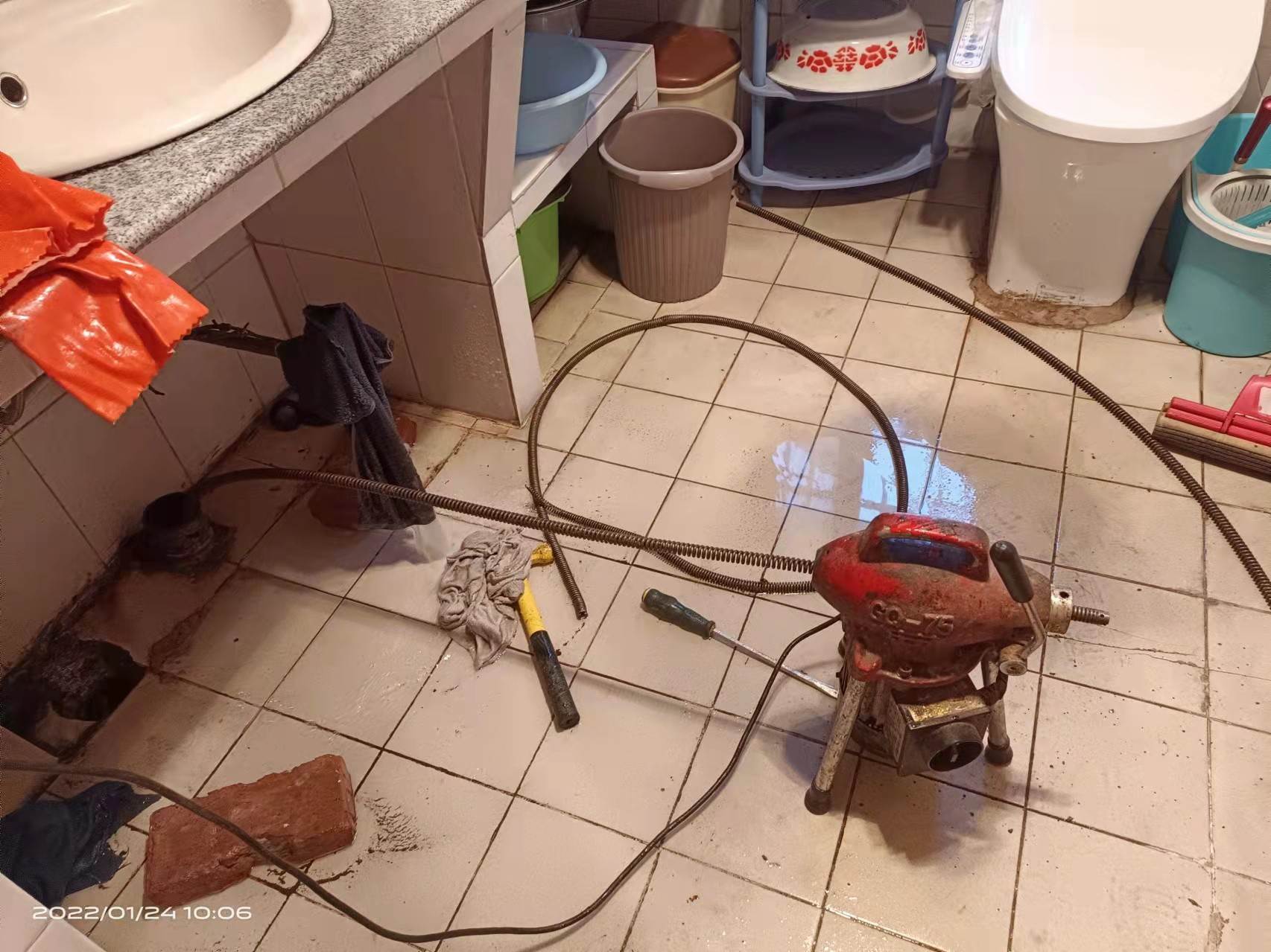 户县疏通厨房下水道,地漏疏通